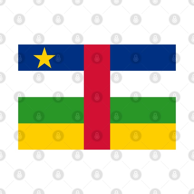 Flag of Central African Republic by COUNTRY FLAGS