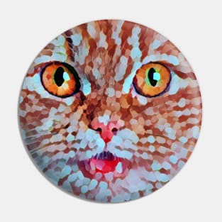 Mozaik cat face Pin