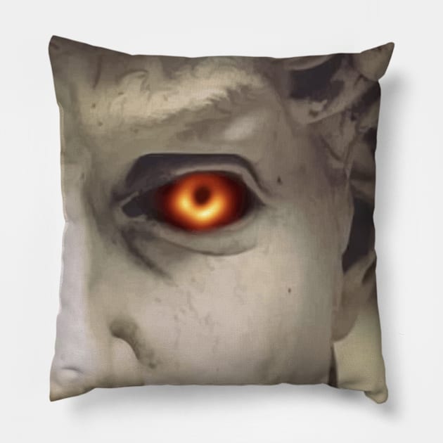 Black Hole David Pillow by Blind Art