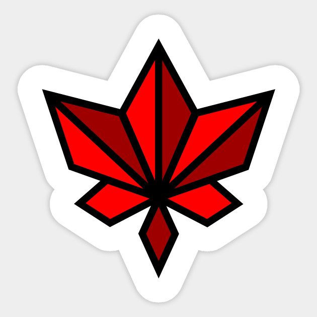 Maple Leaf Abstract Geometric Funny Nursery Cartoon Drawing Design