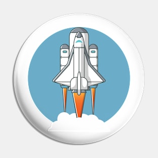 astronaut rocket Pin