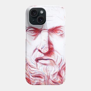 Herodotus Portrait | Herodotus Artwork | Line Art Phone Case