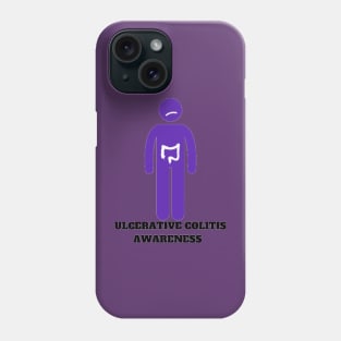 Ulcerative Colitis Silhouette Phone Case