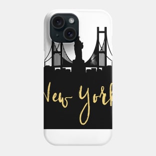 NEW YORK CITY NEW YORK DESIGNER SILHOUETTE SKYLINE ART Phone Case