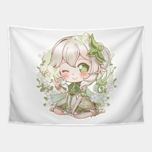 Cute Chibi Nahida - Genshin Impact Tapestry