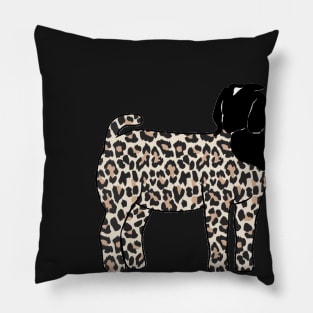 Cheetah Print Market Show Doe Silhouette - NOT FOR RESALE WITHOUT PERMISSION Pillow