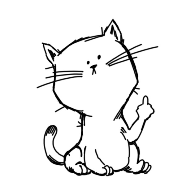 Free Free 256 Cat Giving Middle Finger Svg SVG PNG EPS DXF File