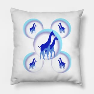 Giraffes 2x2 and 8 Pillow