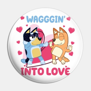 Dogs Valentine's Pin