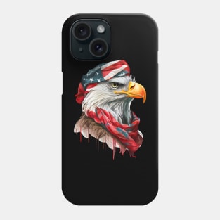 Bald Eagle 4th of July desig Phone Case