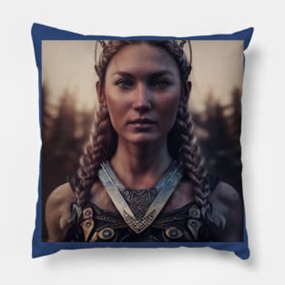 Viking Shield Maiden Pillow