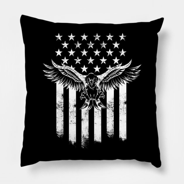 'American Eagle Flag' Amazing July 4th Freedom Gift Pillow by ourwackyhome