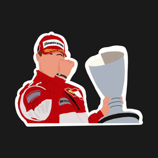 Michael Schumacher celebrating on the podium by royaldutchness