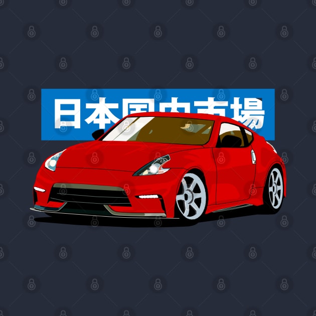 Red Nissan 370Z (Z34) by Rebellion Store