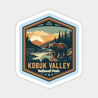 Kobuk Valley National Park Vintage WPA Style National Parks Art Magnet