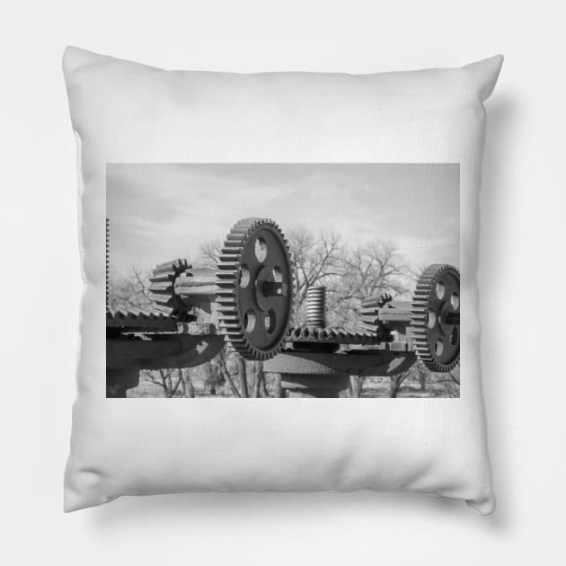 Wheels and Time Pillow by gdb2