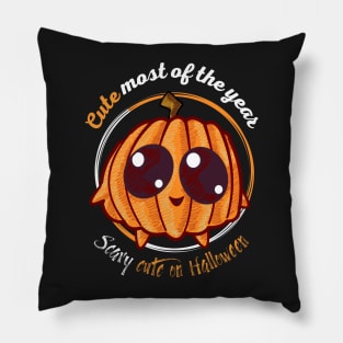 Scary cute pumpkin Pillow