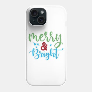 merry & bright Phone Case