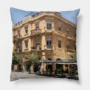 Israel, Jerusalem. Jaffa Road Café Pillow