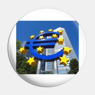 Euro symbol in front of the ECB building, Frankfurt Pin