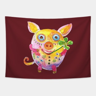 Lucky pig 2 Tapestry