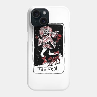 The Fool Skeleton Tarot Card Phone Case