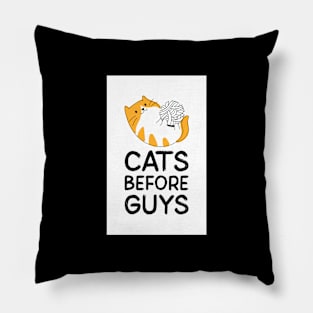 Cat's Before Guys Pillow