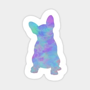 Rainbow Pastel French Bulldog Sitting Magnet