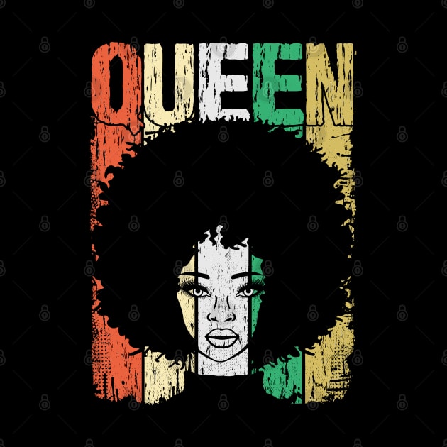 Black Queen Girl Magic Balck Pride African Afro by BrightGift