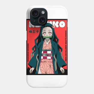 Nezuko Kamado: Anime Comic Cover Style IKIGAISEKAI Phone Case