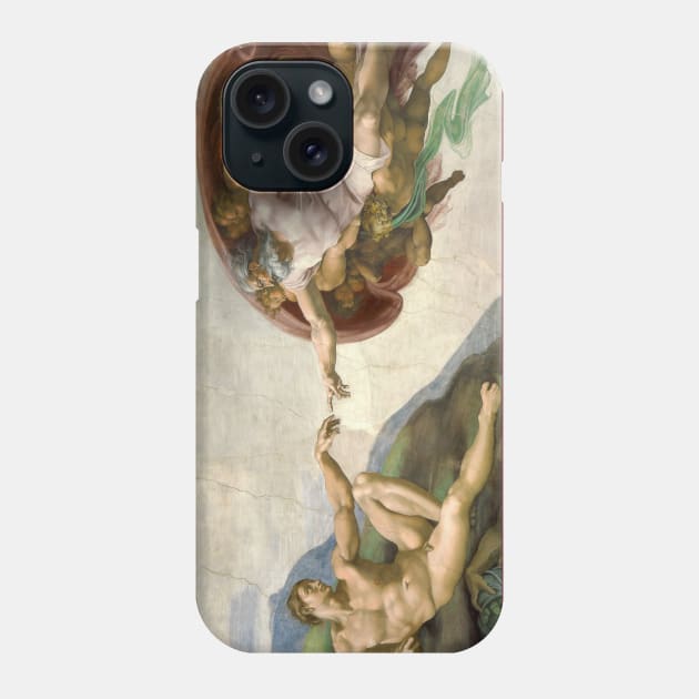 Creation Of Adam By Michelangelo Phone Case by warishellstore