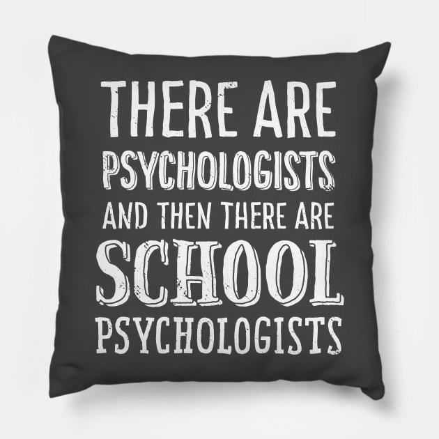 School Psychologist T-Shirt Counselor Therapist Mental Health Pillow by Uinta Trading