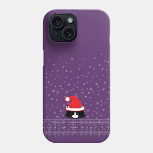 ugly xmas cat Phone Case