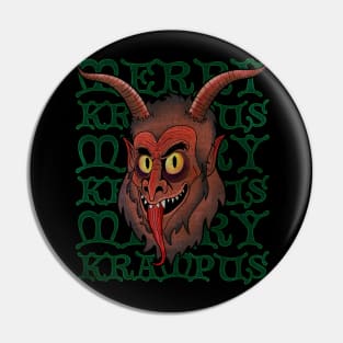 Merry Krampus Pin