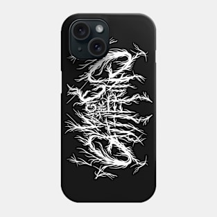 Magic the Gathering black metal logo Phone Case