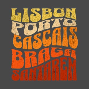 Lisbon Porto Cascais Braga Santarem T-Shirt