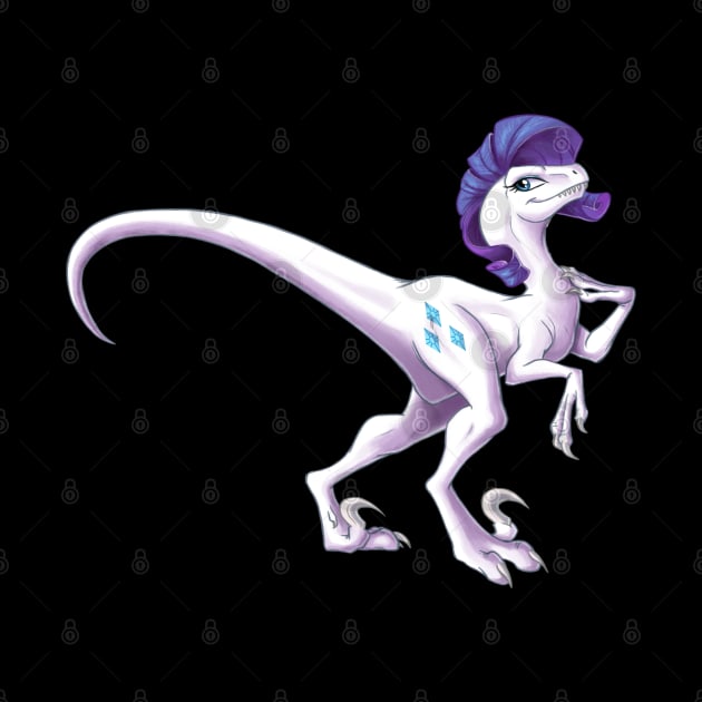 My Little Raptor - Rarity by CherryGarcia