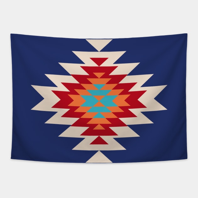 Tribal Love in Blue Tapestry by Akbaly