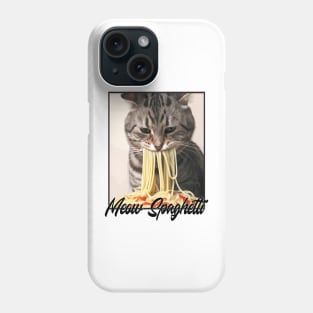 Cat Eating Spaghetti Phone Case