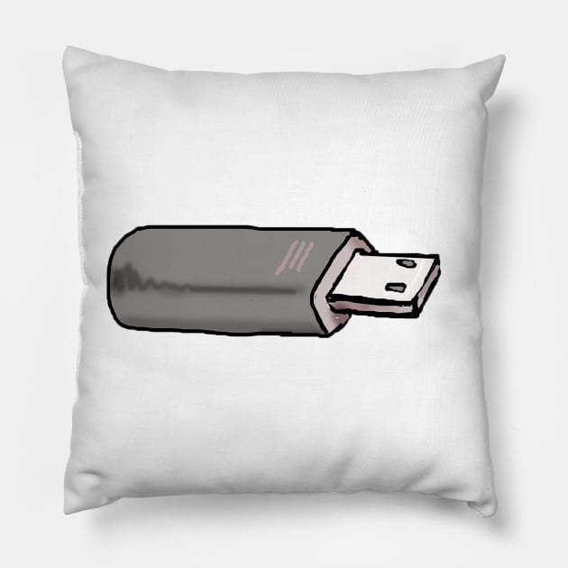 A nice USB flash drive Pillow by WinstonsSpaceJunk