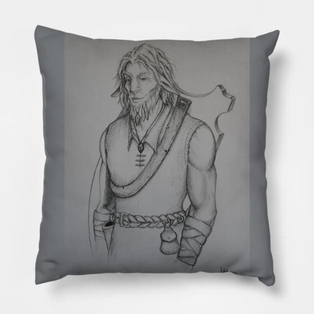 Monadnock the Firbolg Stone Sorcerer from Intelligence Check Pillow by IntelligenceCheck