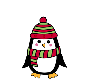 Winter Penguin Magnet