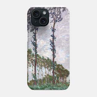 Claude Monet Wind Effect, Series of The Poplars Phone Case