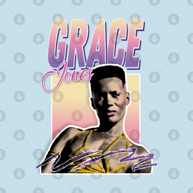 Grace Jones /// 80s Styled Aesthetic Tribute Art by DankFutura