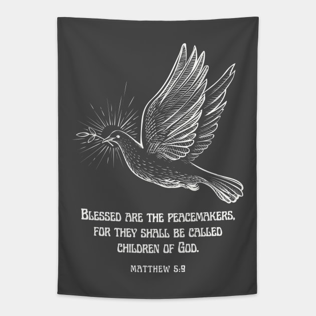 Peacemaker Dove Tapestry by threadsjam