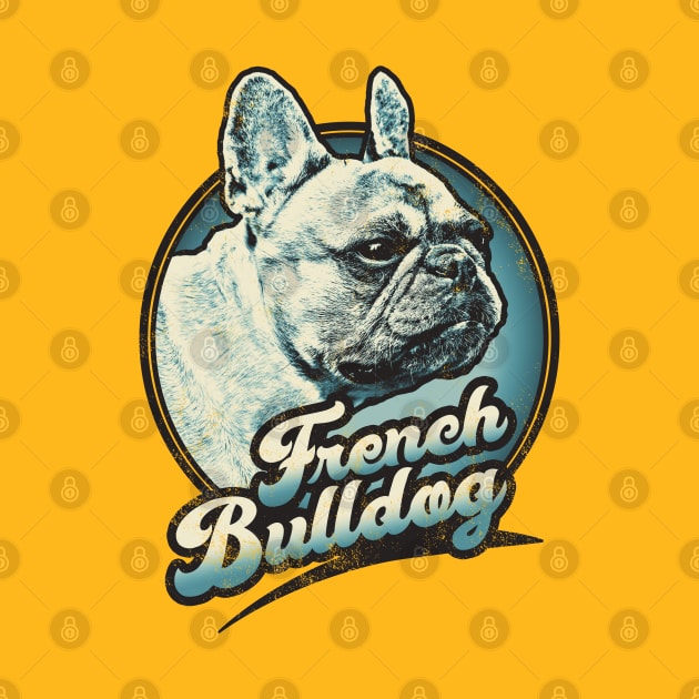 Retro French Bulldog by rycotokyo81