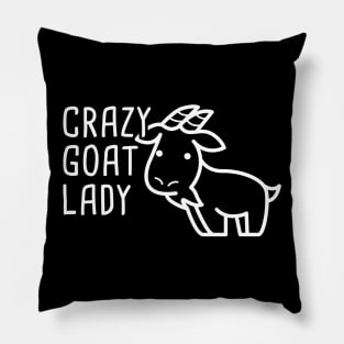 Crazy Goat Lady | Funny Pet Goat Graphic Pillow