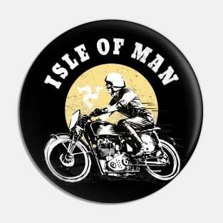 Isle Of Man Retro Vintage Biker Racing Manx Flag Pin