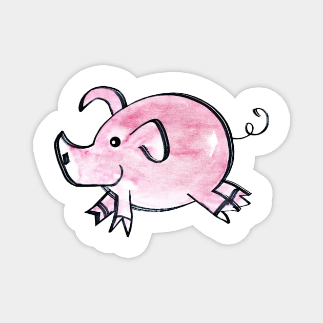 Piggy Magnet by Elsiebat