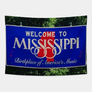 Picture of a Mississippi sign photography Welcome to MS Tapestry